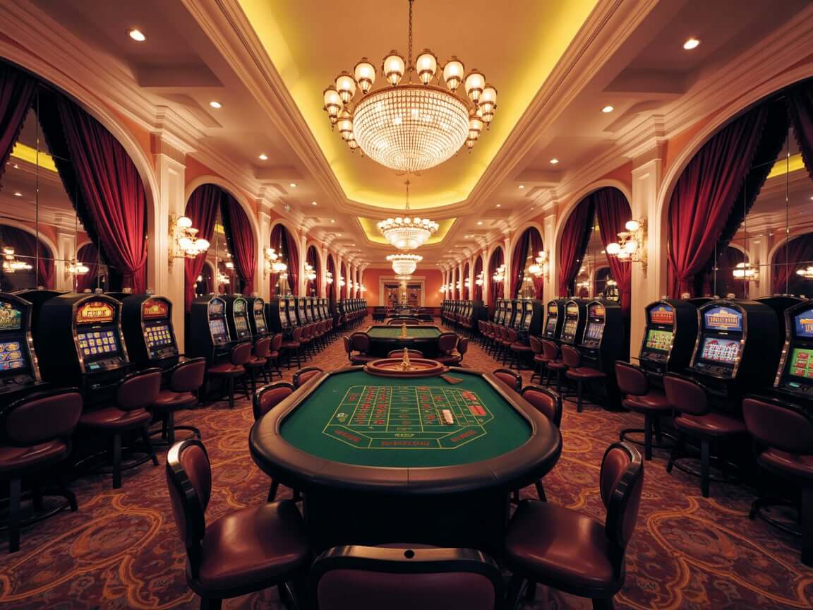 Wnętrze kasyna Royal Fortune w Polsce
