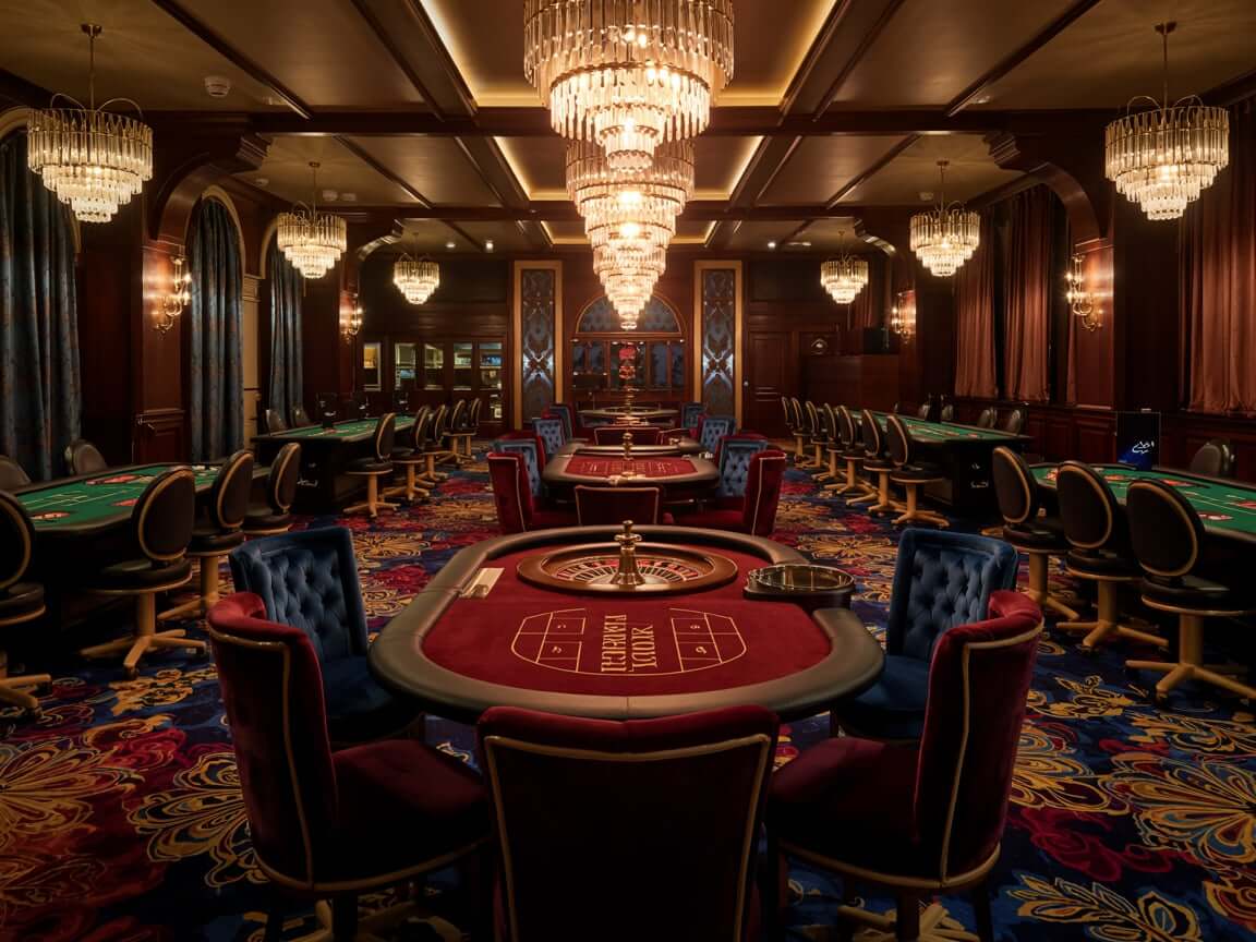 Historyczne kasyno Royal Fortune w Warszawie
